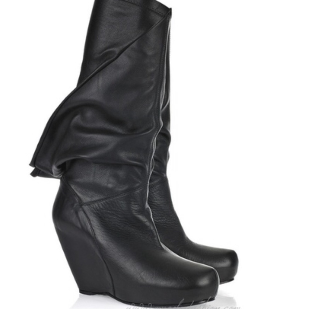 SOLD Legendary Rick Owens Leather Wedges